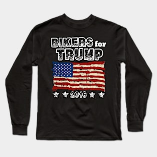 Bikers For Trump Long Sleeve T-Shirt